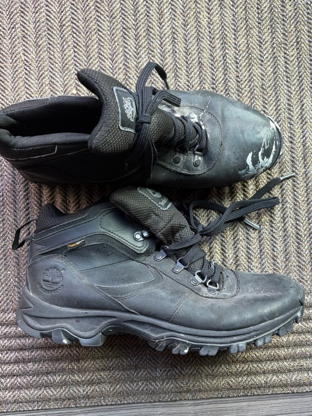 Timberland Men’s Black Lace-Up Trail Boots